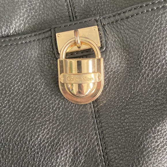 Calvin Klein Modena Leather Satchel - Picture 3 of 7